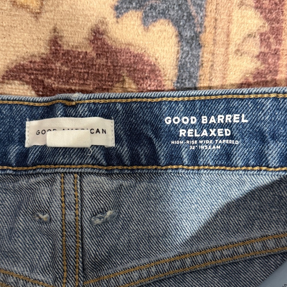 • Good American • Good Barrel Relaxed Jeans
High Rise Wide Tapered 28 - Picture 4 of 5
